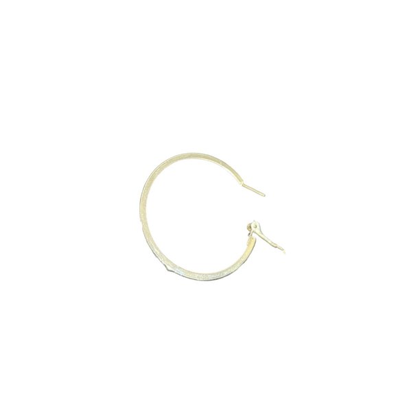 Simple Traditional Silver Hoop Earrings - Picture 6 of 8